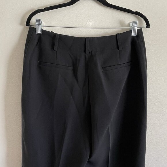 Talbots Women 8 Black Office Career Pockets Heritage Wide Leg Trouser Pants NWT - Picture 7 of 11